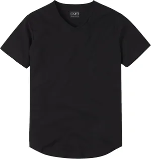 Clothing Men's Premium AO V-Neck Casual Short Sleeve T-Shirt | Classic Curve Hem | PYCA Pro Soft Fabric