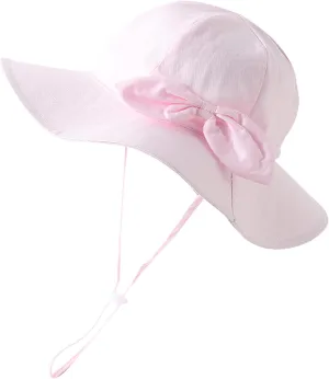 Jastore Baby Girl Sun Hat with UPF 50  Outdoor Toddler Adjustable Beach Hat with Wide Brim Bucket Hats