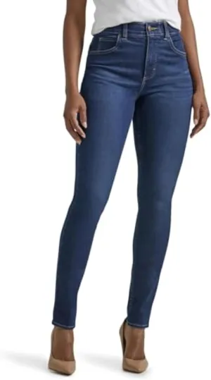 Lee Women's Petite Ultra Lux Comfort with Flex Motion High Rise Skinny Jean